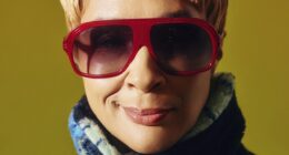 Jacket, Farm Rio. Sunglasses, Black Eyewear