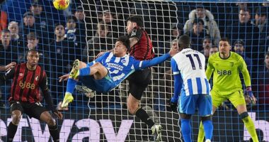 Charalampos Kostoulas pulled off an outrageous overhead kick to help Brighton secure a point