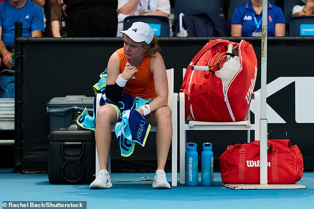 British star Fran Jones broke down in tears as her Australian Open journey came to an end