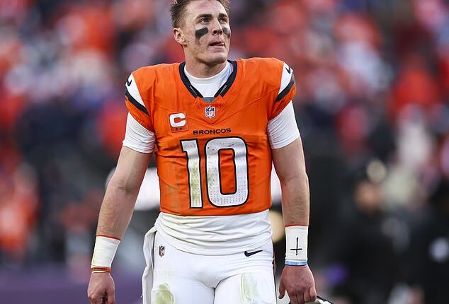 Bo Nix suffered a broken ankle in the Denver Broncos' thrilling playoff win over the Buffalo Bills