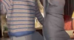 A wedding guest has backed up Brooklyn Beckham's claims that his mother Victoria Beckhamdanced 'inappropriately' with him at his wedding (Victoria picured dancing with son Cruz at a Christmas party)