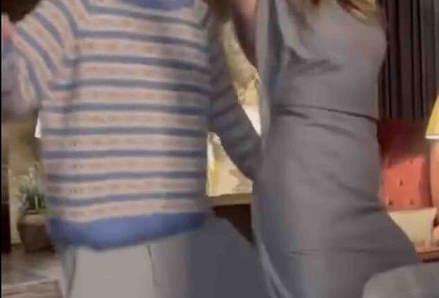 A wedding guest has backed up Brooklyn Beckham's claims that his mother Victoria Beckhamdanced 'inappropriately' with him at his wedding (Victoria picured dancing with son Cruz at a Christmas party)