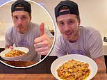 Brooklyn Beckham gets back in the kitchen with his 'special spaghetti bolognese' as he shares his first cooking video since scathing statement on family feud