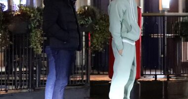 Bruno Fernandes was spotted leaving a coffee shop along with Carlos Fernandes, Man United's former Assistant Manager who was sacked alongside Ruben Amorim on Monday
