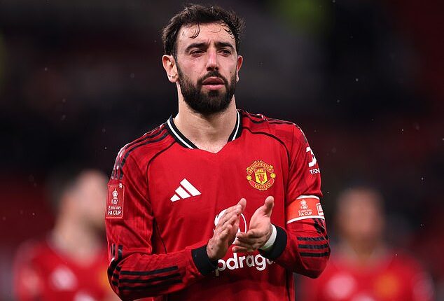 Manchester United captain Bruno Fernandes had his X account hacked late on Sunday night