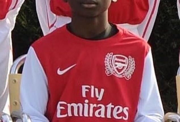 When Saka went on trial at Arsenal’s Hale End academy at the age of seven, he wore a shirt that his dad had bought for him that had the nickname ‘King Kayo’ emblazoned across the back