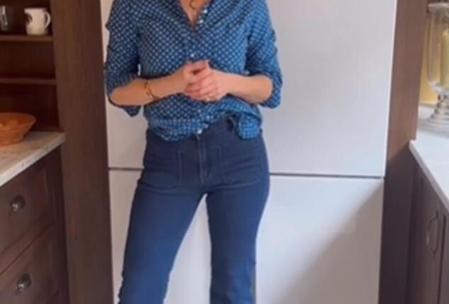 A middle class kitchen in Britain was once defined by Smeg kettles and fridges (pictured in Clodagh McKenna's kitchen), pricey Le Creuset pans in the colour of the rainbow and Aga cookers - but all three brands have shown signs of weaker demand as shoppers feel the pinch