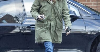 Cat Deeley went makeup free for a relaxed day out in north London on Friday