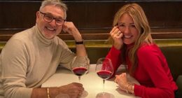 Cat Deeley shared a series of sweet snaps as she reunited with Hollywood producer, Jeff Thacker, on Monday