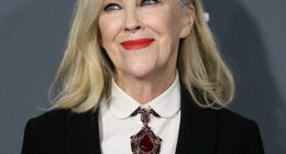Catherine O'Hara gave a characteristically cheeky answer when asked how she wanted to die, in a resurfaced interview given 13 years ago; pictured in 2019