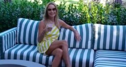Amanda Holden opted for a 'California-style' garden at her £7million Surrey mansion after huge renovations took place at the property last summer