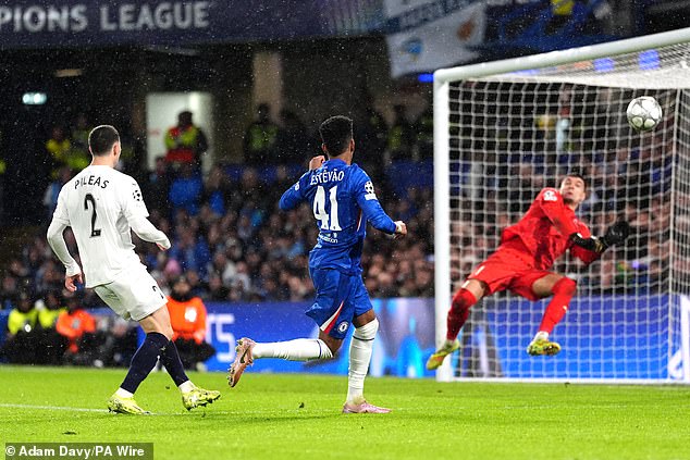 Estevao came off the bench for Chelsea and the 18-year-old increased the intensity