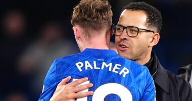 Liam Rosenior labelled Cole Palmer 'untouchable' amid rumours the Chelsea star would be open to a switch to Man United