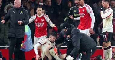Conor Bradley suffered his knee injury in the closing stages of Liverpool's 0-0 draw at the Emirates on Thursday night