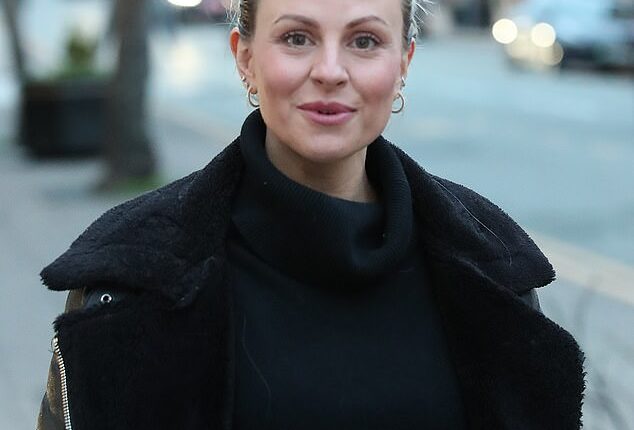 Tina O'Brien showed off her very youthful complexion as she headed to the shops in Alderley Edge, Cheshire, on Tuesday