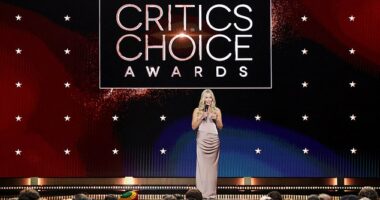 The Critics Choice Awards has come under fierce fire for the 'disrespectful' way it announced the 'lesser' awards. Host Chelsea Handler is seen on stage during the awards show