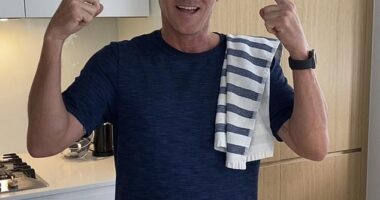 Justin Langer has revealed that Damien Martyn (pictured) was set to be released from hospital on Wednesday afternoon, after the former Australian Test cricket great was diagnosed with Meningitis