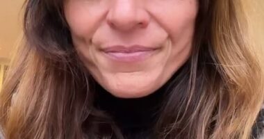 Davina McCall held back tears as she revealed she has finished her radiotherapy after battling breast cancer last year