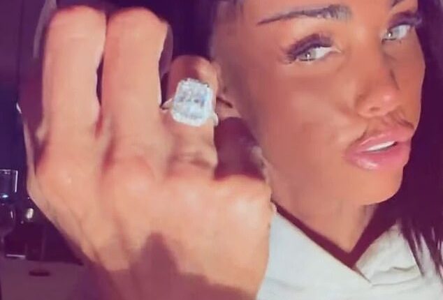 A series of photos posted by Katie Price taken in the lavish Jumeirah Burj Al Arab hotel revealed her engagement to Dubai-based entrepreneur Lee Andrews