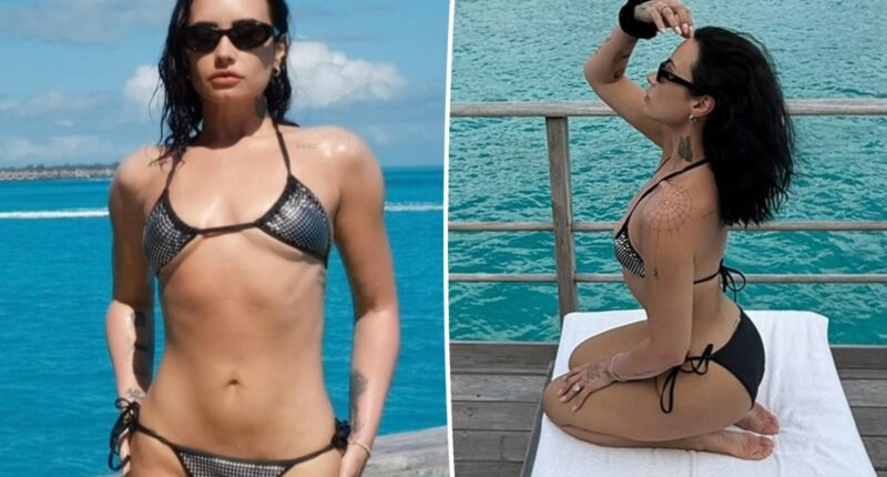 Demi Lovato shows off toned figure in bikini photos after 50-lb weight loss