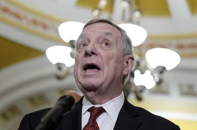 Dick Durbin Shares Fake AI Picture of Pretti Shooting on Senate Floor Because Nothing Matters – RedState