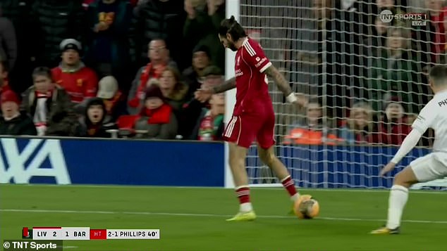 Liverpool's Dominik Szoboszlai has been accused of a 'lack of respect' over his error against Barnsley