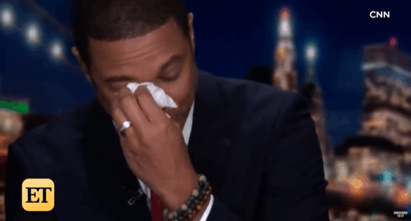 Don Lemon crying.