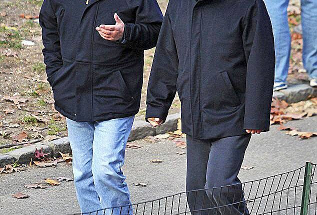 Andrew is seen taking a stroll through Central Park in New York with Jeffrey Epstein in 2010