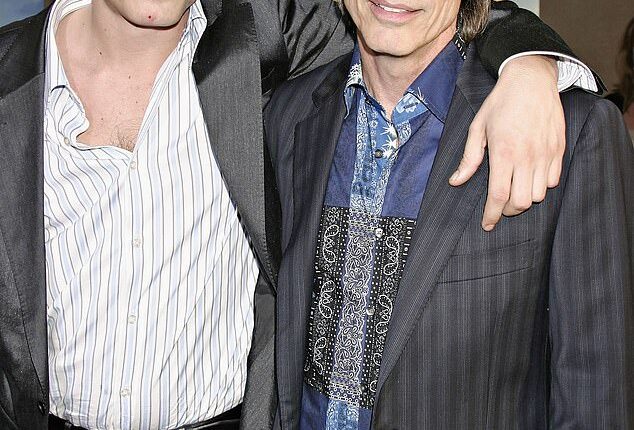 Ethan Browne, the late son of rock legend Jackson Browne, succumbed to the effects of fentanyl and meth, it has been revealed; father and son are pictured in 2004