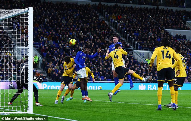 Keane had opened the scoring for Everton before Wolves restored parity in the second half