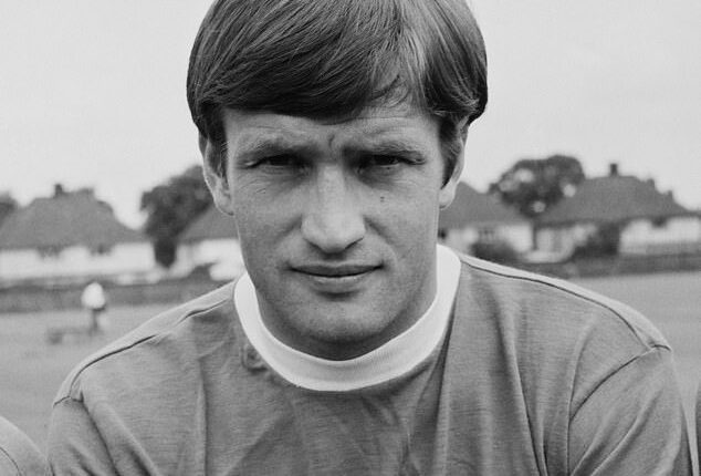 Everton legend Tommy Wright has died at the age of 81 (pictured at the club in 1968)
