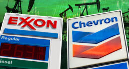 Exxon, Chevron are producing oil at record rates, but lower prices led to lower earnings