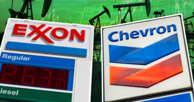 Exxon, Chevron are producing oil at record rates, but lower prices led to lower earnings
