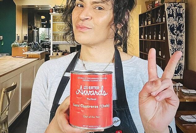 Transgender chef Luna Contreras, 45, was arrested and charged with domestic violence after she allegedly attacked her girlfriend