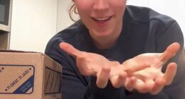 TikTokuser Cloe shared the video, explaining that she had asked her fiancé for a specific type of mugfor Christmas- but was disappointed when he did not nail the brief