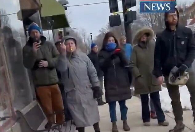 A group of men enjoying lunch at a Minneapolis deli were bullied by a surging mob who mistook them for Immigration and Customs Enforcement agents