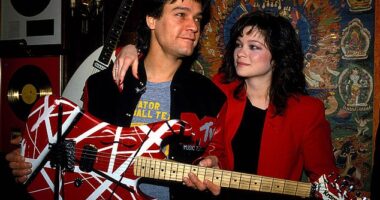 Bertinelli was first married to guitarist Eddie Van Halen (pictured in 1985)