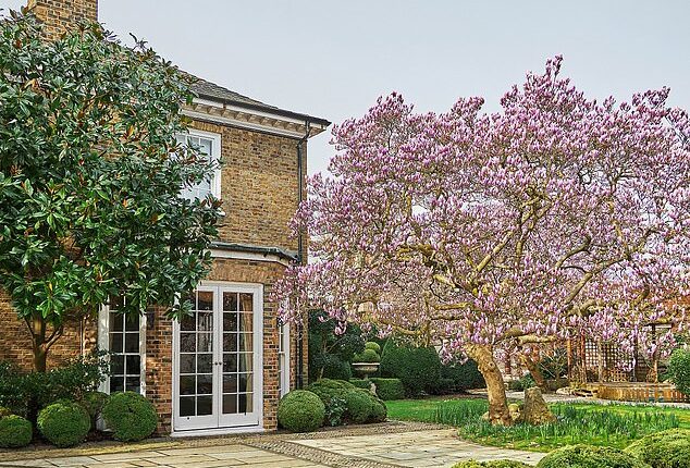 Freddie Mercury's ex has failed in her bid to sell his £30m London home Garden Lodge (pictured) - after putting the eight-bedroom mansion on the market in 2024
