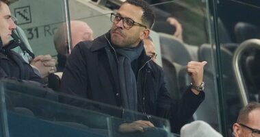 New Chelsea manager Liam Rosenior watched his side fall to defeat against Fulham