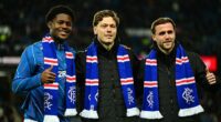 Chukwuani, Skov Olsen and Rommens were unveiled in Friday's win over Annan at Ibrox