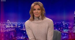 Gabby Logan started the coverage of Match of the Day before leaving abruptly mid-show