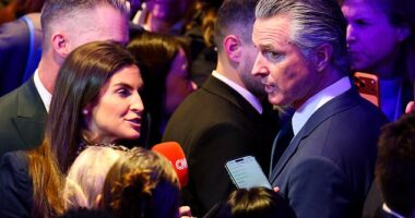 Gavin Newsom was kicked out the official USA clubhouse in Davos after mocking Donald Trump's speech at the World Economic Forum