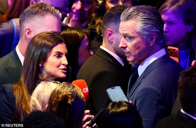 Gavin Newsom was kicked out the official USA clubhouse in Davos after mocking Donald Trump's speech at the World Economic Forum