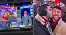 Gay Couple Responds After ESPN Host’s Reaction To Their New Year’s Eve Kiss Goes Viral