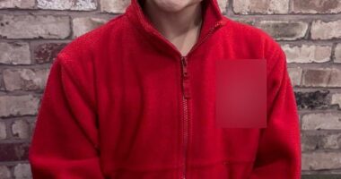 Ariana Church, nine, pictured with the meteorite she discovered on the beach in Wales