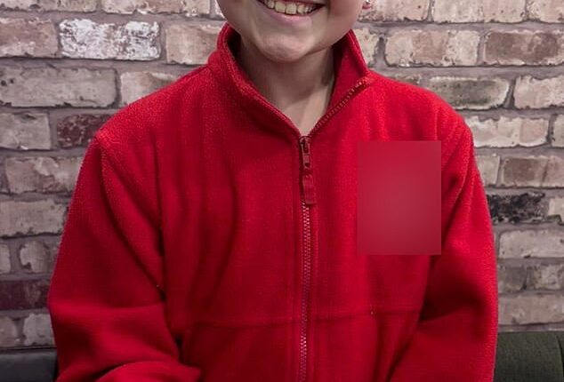 Ariana Church, nine, pictured with the meteorite she discovered on the beach in Wales