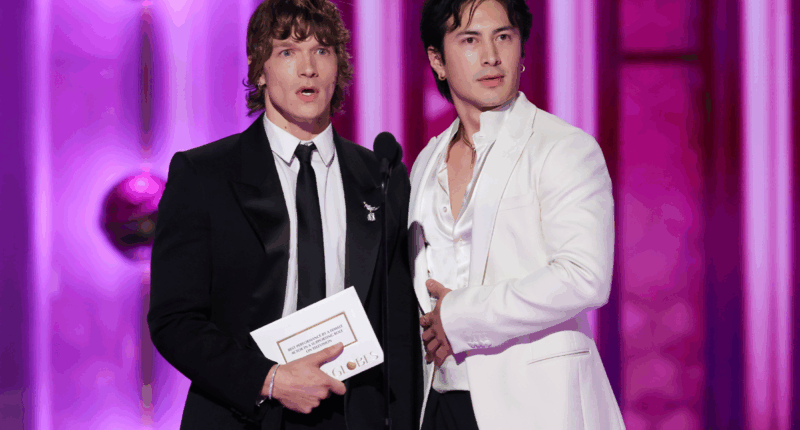 'Heated Rivalry' stars Hudson Williams and Connor Storrie joke about crowd seeing them naked