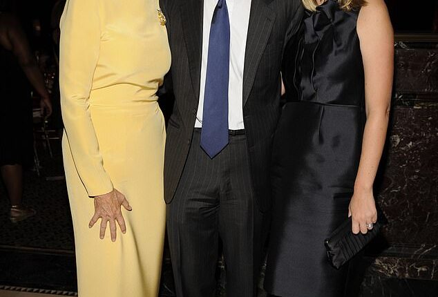 Belle Burden (right) says ex-husband Henry Davis (center) vowed to continue her affair after her stepmother Susan Burden (left) pleaded with him to behave honorably after his cheating was exposed (pictured in 2008)