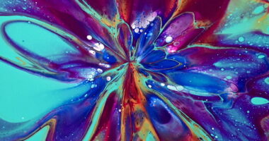 Hide And Reveal: Easy Acrylic Pouring Flower Painting