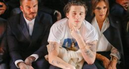 Brooklyn Beckham was once so homesick for his family that he dropped out of his New York photography course after just one year (Seen with mum Victoria and dad David in 2020)